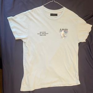 Amiri Men's Blue Rainbow Dove T-shirt